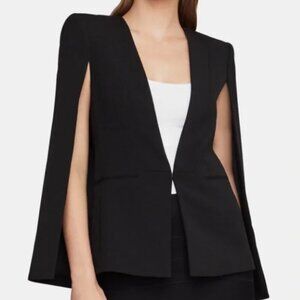 LIKE NEW! BCBGMaxAzria Black Open-Sleeve Cape Blazer - XXS